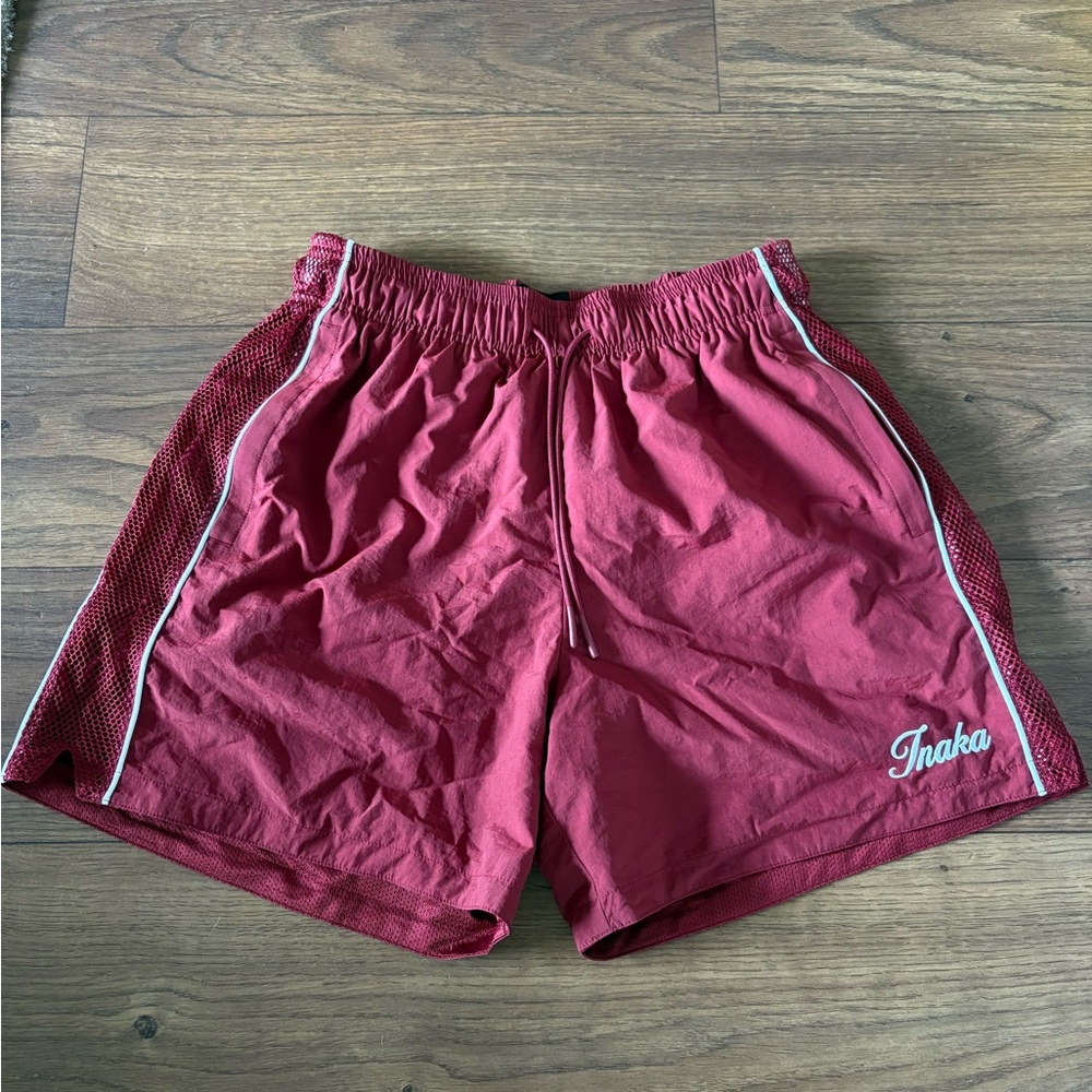 Inaka Power Men's Red Athletic Shorts
